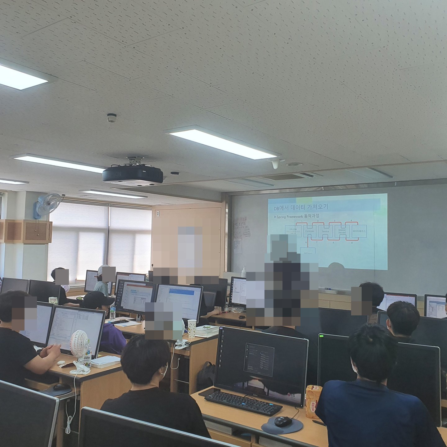 스프링 프레임워크 특강 5일간 진행 활동 사진 2