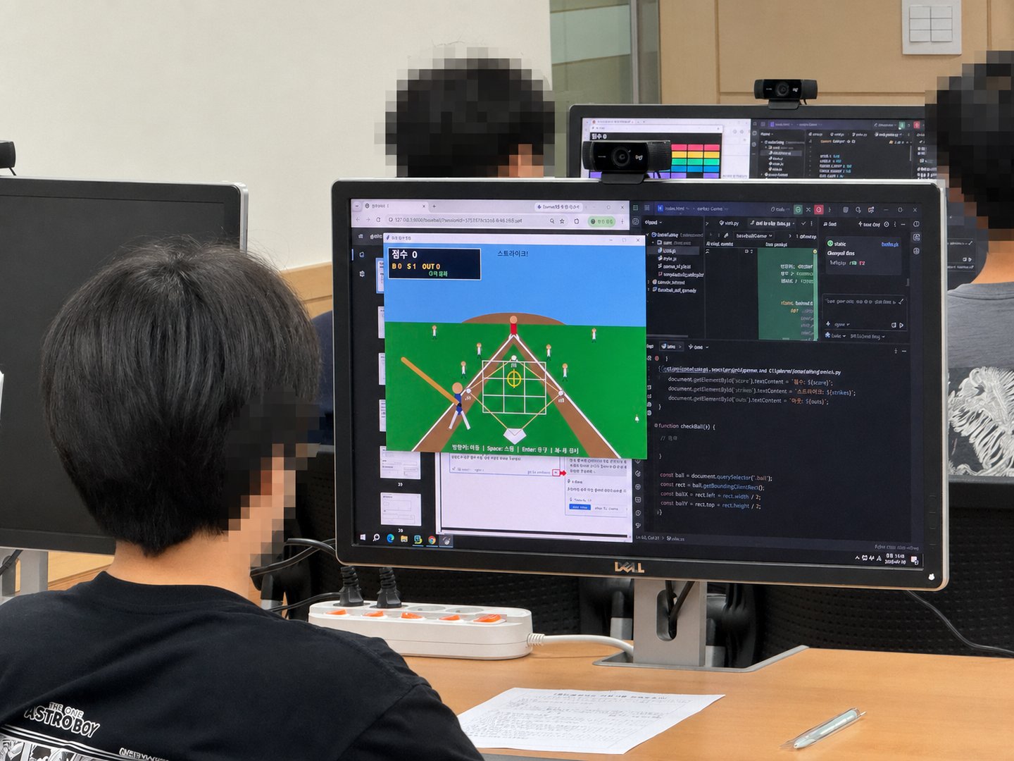 동명중학교 학생 대상 AI 바이브코딩 체험 활동 사진 5